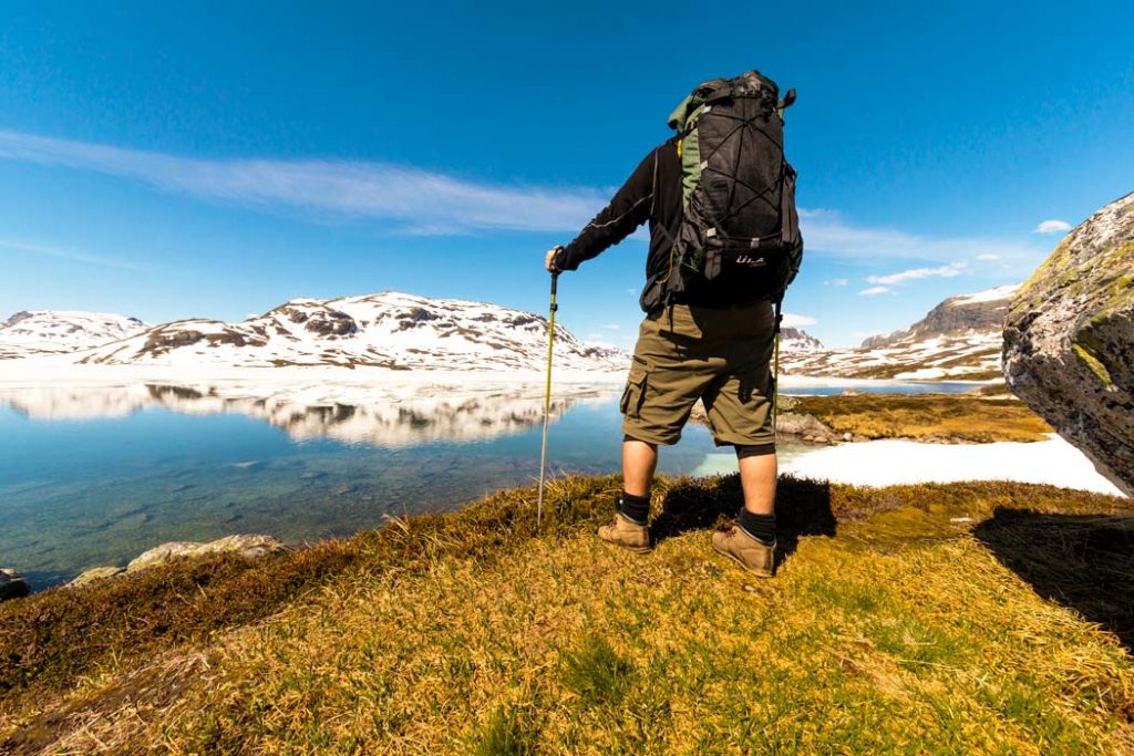 Trekking auf dem Aurlandsfjellet