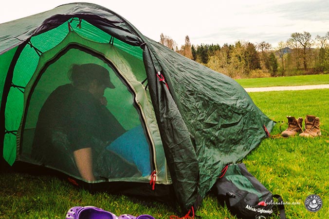 Wasserdicht Ultra-leicht Camping Kleines Packma/ß Tunnelzelt Campingzelt Trekkingzelt f/ür 1 Person Zelt f/ür Trekking Outdoor