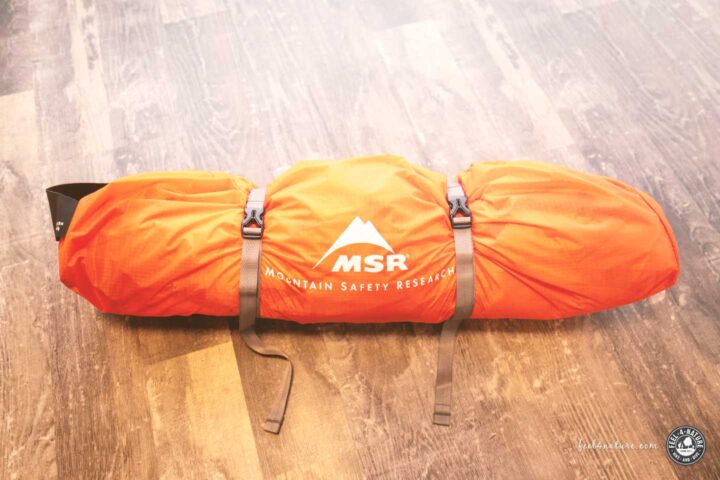 Packsack mit MSR Access 2 Zelt.