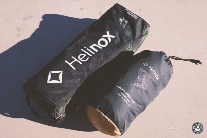 Helinox Chair One High Back & Seat Warmer in Transporthülle.