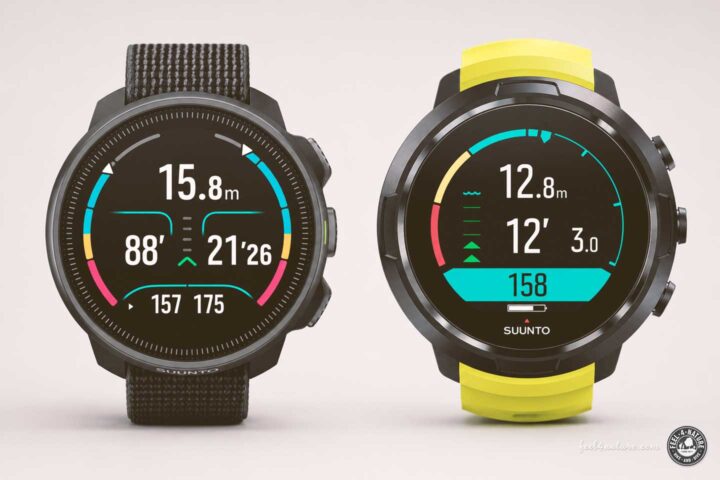 Suunto Nautic S und Suunto D5 Seite an Seite.