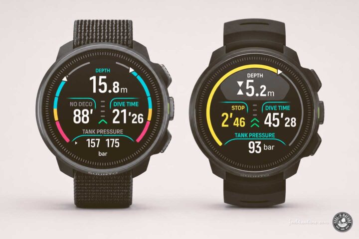 Suunto Nautic S und Suunto Ocean Seite an Seite.